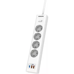 Сетевой фильтр Philips CHP8246WB/51 3м (4 розетки) белый (коробка)