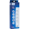 Сетевой фильтр Philips CHP8246WB/51 3м (4 розетки) белый (коробка)