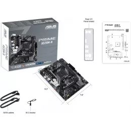 Материнская плата Asus PRIME A520M-R Soc-AM4 AMD A520 2xDDR4 mATX AC`97 8ch(7.1) GbLAN RAID+HDMI