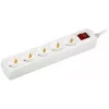 Сетевой удлинитель IEK У05В 7м (5 розеток) белый (пакет ПЭ)