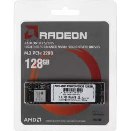 Накопитель SSD AMD PCIe 3.0 x4 128GB R3MP30128G8 Radeon M.2 2280