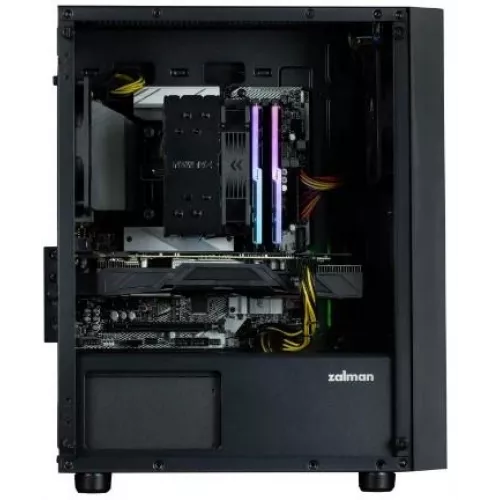 Корпус Zalman ZM-T3 Plus черный без БП mATX 2xUSB2.0 1xUSB3.0 audio front door bott PSU
