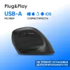 Мышь Оклик 688MW ERGO черный оптическая 2400dpi silent беспров. BT/Radio USB 6but (2070320)