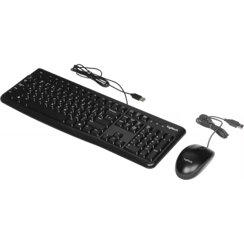 Клавиатура + мышь Logitech MK120 клав:черный мышь:черный/серый USB (920-002589)