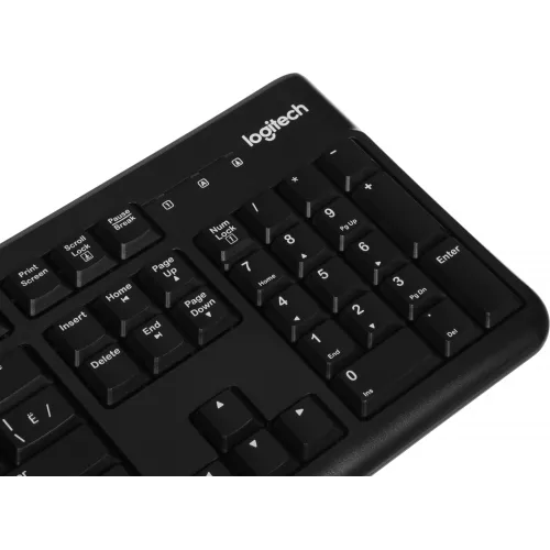 Клавиатура + мышь Logitech MK120 клав:черный мышь:черный/серый USB (920-002589)