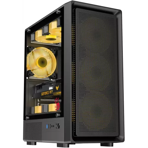 Корпус Bloody BD-CC118 черный без БП mATX 8x120mm 2xUSB2.0 1xUSB3.0 audio bott PSU