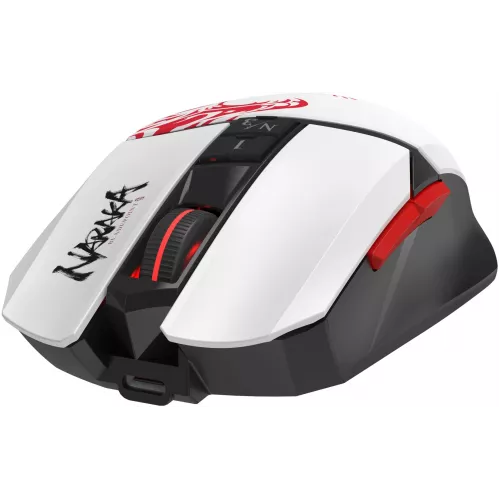 Мышь A4Tech Bloody R36 Ultra белый/черный/красный оптическая 12000dpi беспров. USB 7but (R36 ULTRA NARAKA USB)