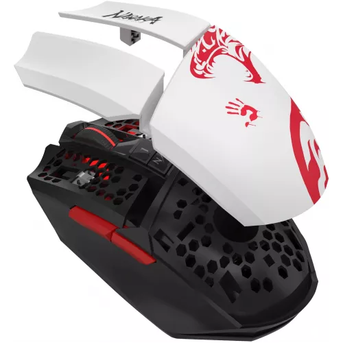 Мышь A4Tech Bloody R36 Ultra белый/черный/красный оптическая 12000dpi беспров. USB 7but (R36 ULTRA NARAKA USB)