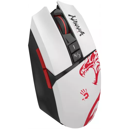 Мышь A4Tech Bloody R36 Ultra белый/черный/красный оптическая 12000dpi беспров. USB 7but (R36 ULTRA NARAKA USB)