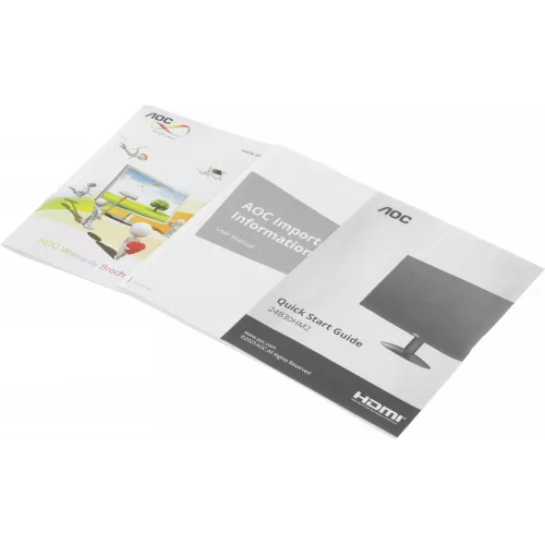 Монитор AOC 23.8" Value Line 24B30HM2 черный VA LED 4ms 16:9 HDMI матовая 250cd 178гр/178гр 1920x1080 100Hz VGA FHD 2.44кг