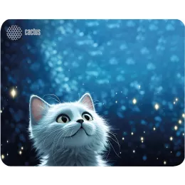 Коврик для мыши Cactus White Cat 300x250x3мм (CS-MPC-D11M)
