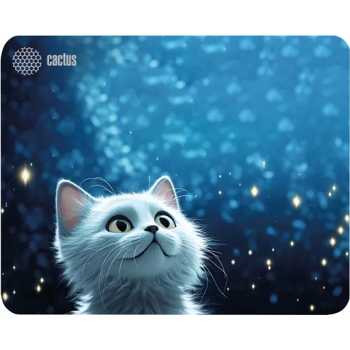Коврик для мыши Cactus White Cat 300x250x3мм (CS-MPC-D11M)