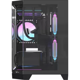 Корпус Formula Crystal Z6M Floe черный без БП mATX 4x120mm 1xUSB2.0 1xUSB3.0 audio bott PSU