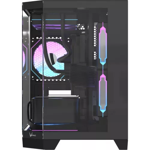 Корпус Formula Crystal Z6M Floe черный без БП mATX 4x120mm 1xUSB2.0 1xUSB3.0 audio bott PSU