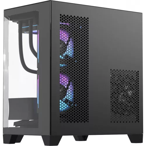 Корпус Formula Crystal Z6M Floe черный без БП mATX 4x120mm 1xUSB2.0 1xUSB3.0 audio bott PSU
