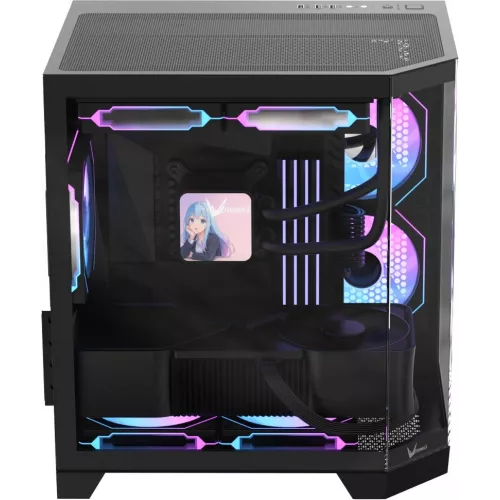 Корпус Formula Crystal Z6M Floe черный без БП mATX 4x120mm 1xUSB2.0 1xUSB3.0 audio bott PSU