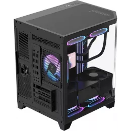 Корпус Formula Crystal Z6M Floe черный без БП mATX 4x120mm 1xUSB2.0 1xUSB3.0 audio bott PSU