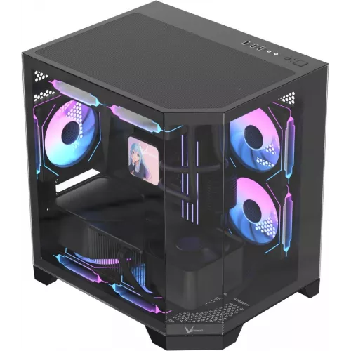 Корпус Formula Crystal Z6M Floe черный без БП mATX 4x120mm 1xUSB2.0 1xUSB3.0 audio bott PSU