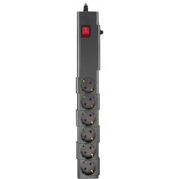 Сетевой фильтр Buro 600SPro-16-3-G 3м (6 розеток) графитовый (коробка)
