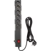 Сетевой фильтр Buro 600SPro-16-3-G 3м (6 розеток) графитовый (коробка)
