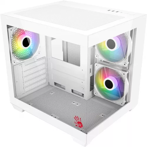 Корпус Bloody CC-121 белый без БП mATX 7x120mm 1xUSB2.0 1xUSB3.0 audio