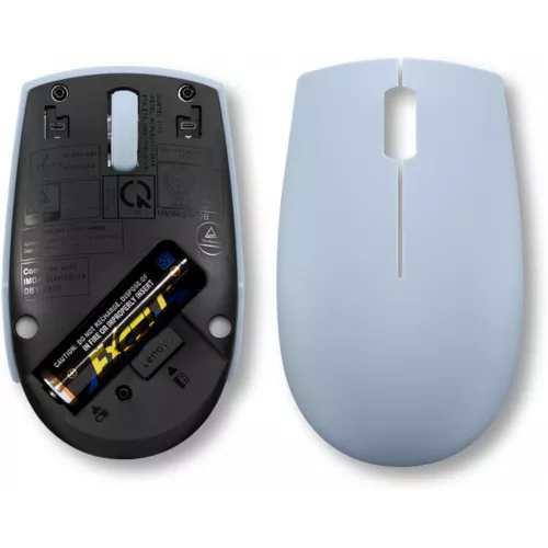 Мышь Lenovo 300 Wireless Compact светло-голубой оптическая 1000dpi беспров. USB 2but (GY51L15679)