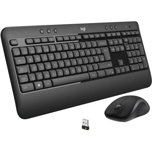 Клавиатура + мышь Logitech MK540 клав:черный мышь:черный USB беспроводная slim Multimedia (920-008686)