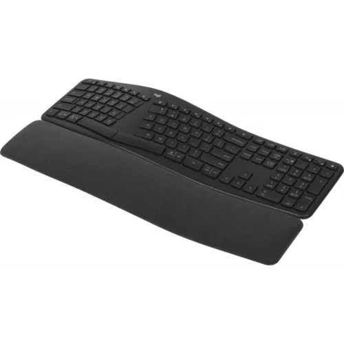 Клавиатура Logitech K860 черный USB беспроводная BT/Radio Multimedia Ergo (подставка для запястий) (920-010359)