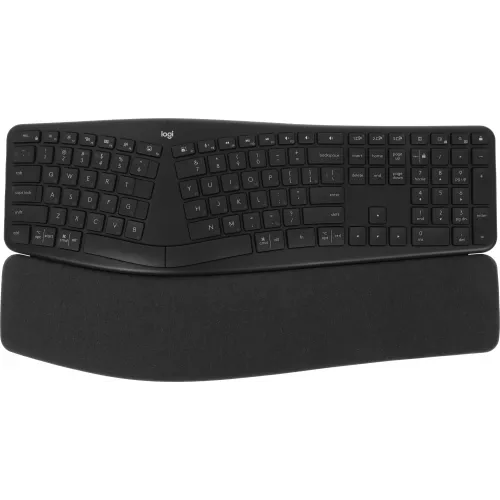 Клавиатура Logitech K860 черный USB беспроводная BT/Radio Multimedia Ergo (подставка для запястий) (920-010359)
