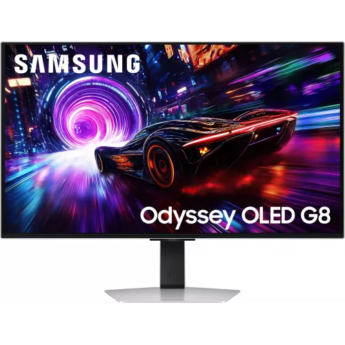 Монитор Samsung 32" Odyssey OLED G8 S32FG810SIXCI серебристый QD OLED LED 16:9 HDMI матовая HAS Piv 1000000:1 260cd 178гр/178гр 3840x2160 240Hz FreeSync Premium Pro DP 4K USB 8.4кг