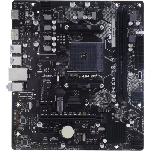 Материнская плата Biostar B550MT Soc-AM4 AMD B550 2xDDR4 mATX AC`97 8ch(7.1) GbLAN RAID+HDMI+DP