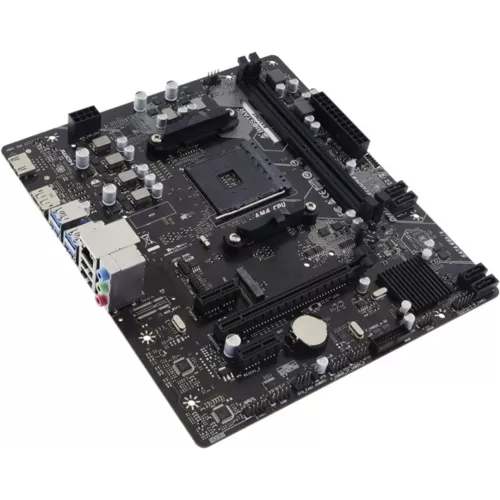 Материнская плата Biostar B550MT Soc-AM4 AMD B550 2xDDR4 mATX AC`97 8ch(7.1) GbLAN RAID+HDMI+DP