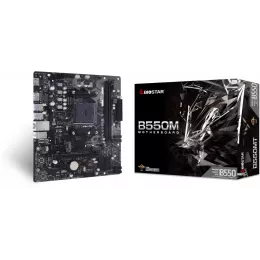 Материнская плата Biostar B550MT Soc-AM4 AMD B550 2xDDR4 mATX AC`97 8ch(7.1) GbLAN RAID+HDMI+DP