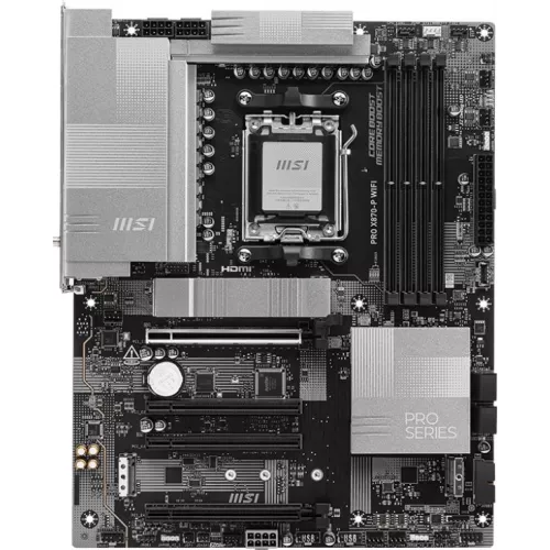 Материнская плата MSI PRO X870-P WIFI Socket AM5 AMD X870 4xDDR5 ATX AC`97 8ch(7.1) 5Gigabit RAID+HDMI