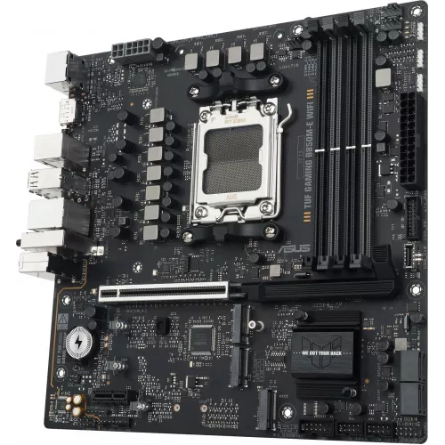 Материнская плата Asus TUF GAMING B850M-E WIFI Socket AM5 AMD B850 4xDDR5 mATX AC`97 8ch(7.1) 2.5Gg RAID+HDMI+DP
