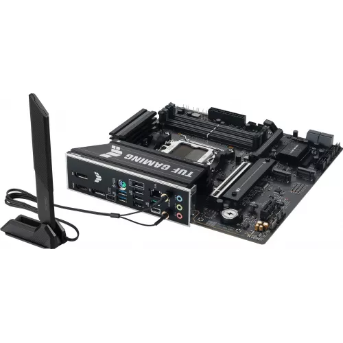 Материнская плата Asus TUF GAMING B850M-E WIFI Socket AM5 AMD B850 4xDDR5 mATX AC`97 8ch(7.1) 2.5Gg RAID+HDMI+DP