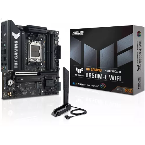 Материнская плата Asus TUF GAMING B850M-E WIFI Socket AM5 AMD B850 4xDDR5 mATX AC`97 8ch(7.1) 2.5Gg RAID+HDMI+DP