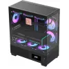 Корпус Formula Crystal E1 Floe черный без БП ATX 6x120mm 2xUSB3.0 audio bott PSU