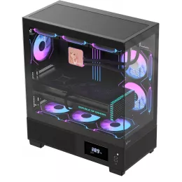 Корпус Formula Crystal E1 Floe черный без БП ATX 6x120mm 2xUSB3.0 audio bott PSU