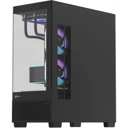 Корпус Formula Crystal E1 Floe черный без БП ATX 6x120mm 2xUSB3.0 audio bott PSU