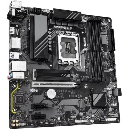 Материнская плата Gigabyte B760M DS3H WIFI6E GEN5 Soc-1700 Intel B760 4xDDR5 mATX AC`97 8ch(7.1) 2.5Gg RAID+HDMI+DP