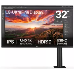Монитор LG 31.5" UltraFine 32UN880K-B черный IPS LED 16:9 HDMI M/M матовая HAS Piv 1000:1 380cd 178гр/178гр 3840x2160 60Hz DP 4K USB 10.3кг
