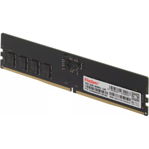 Память DDR5 16GB 5600MHz Kingspec KS5600D5P12516G RTL PC5-44800 CL40 DIMM 288-pin 1.35В single rank Ret