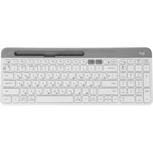 Клавиатура Logitech K580 белый/серебристый USB беспроводная BT/Radio slim Multimedia (920-009209)