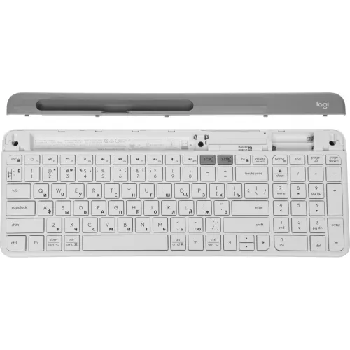 Клавиатура Logitech K580 белый/серебристый USB беспроводная BT/Radio slim Multimedia (920-009209)