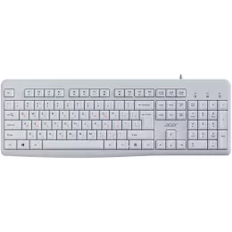 Клавиатура Acer OKW500 белый USB Multimedia (ZL.KBDEE.01S) кабель 1.8м