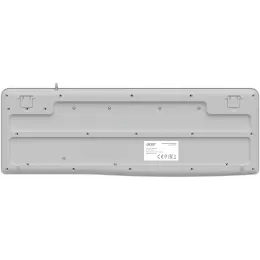 Клавиатура Acer OKW500 белый USB Multimedia (ZL.KBDEE.01S) кабель 1.8м