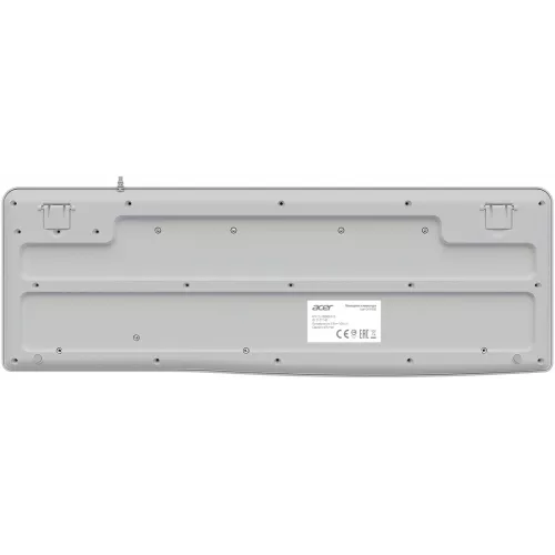 Клавиатура Acer OKW500 белый USB Multimedia (ZL.KBDEE.01S) кабель 1.8м