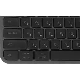 Клавиатура + мышь Logitech MX Keys S Combo клав:графитовый/черный мышь:графитовый USB беспроводная Bluetooth/Радио LED (920-011619)