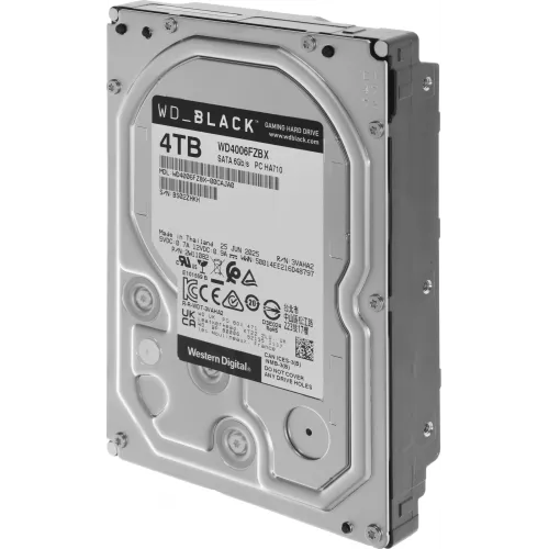 Жесткий диск WD SATA-III 4TB WD4006FZBX Desktop Black (7200rpm) 256Mb 3.5"